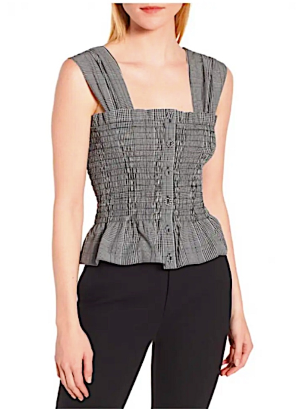 LEWIT Cotton Peplum Camisole